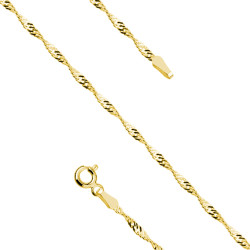 Bratara argint placata cu aur galben 18 cm x 1,2 mm DiAmanti GDSL27G-18cm-DIA (Argint 925‰ 0,8 g.)